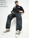 Dark Grey Camo Cargo Pants for Men